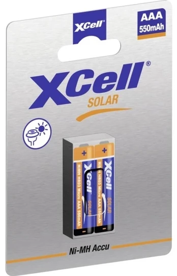 XCell Akumuliatorius Solar X550AAA Ni-MH Micro AAA 1,2V 550mAh 2St.