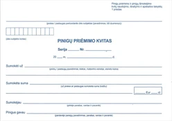 Technoinform Pinigų priėmimo kvitas, be Nr., A5, 2x50 0720-059 kaina