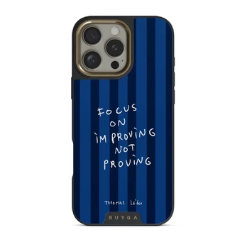 Focus On - iPhone 16 Pro Max Case, Elite Dark (MagSafe) / Gold