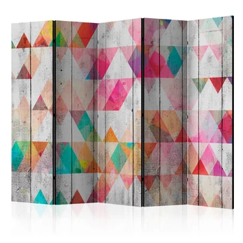 Artgeist Pertvara - Rainbow Triangles II [Room Dividers]