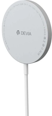 Devia Smart wireless charger magnetic15W baltas kaina