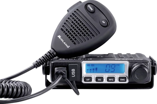 Radijas CB Midland M-Mini AM/FM multi USB