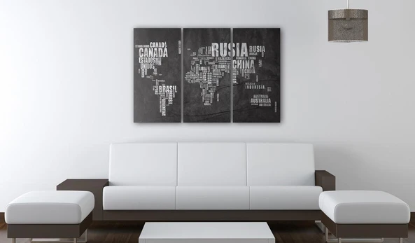 Artgeist Kamštinis paveikslas - El Mundo [Cork Map] 90x60
