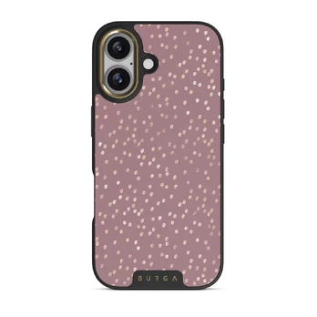 Hot Cocoa - Spotted iPhone 17 Case, Elite Dark (MagSafe) / Gold