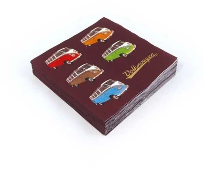 Usorteret Servietter, VW bus t1 "samba"