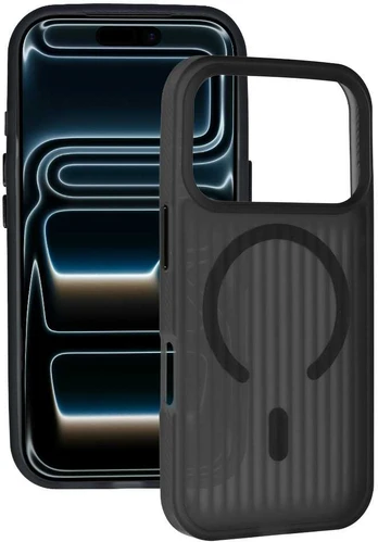 Tel Protect Twist Magsafe dėklas skirtas Apple iPhone 16 Pro Max juodos spalvos