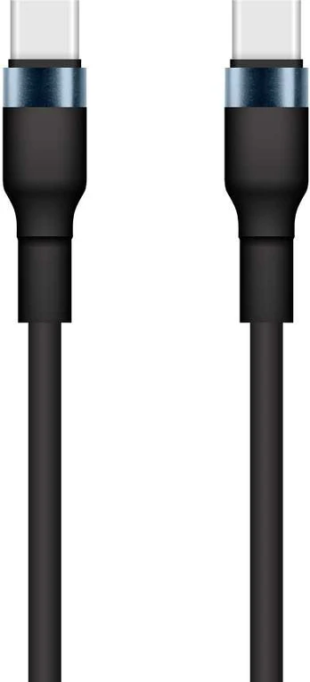 TelForceone Setty USB-C - USB-C cable 1m 3A KSC-C-131 juodas