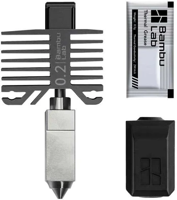 Hotend galvutė 0.2 mm - skirta Bambu Lab X1 ir P1 serijų spausdintuvams