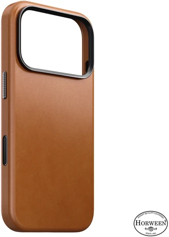 Burga Nomad Traditional Odinis dėklas, saddle (Horween) – iPhone 18 Pro/17 Pro
