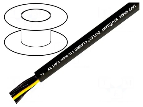 Wire | ÖLFLEX® CLASSIC 110 BK | 7G0,75mm2 | unshielded | 0.6/1kV | PVC