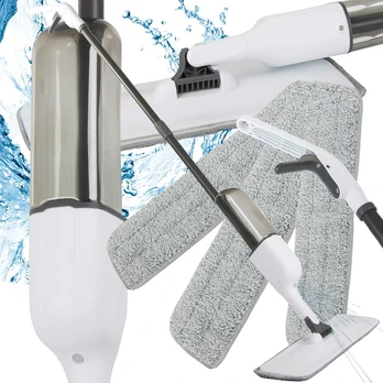Verk Group Flat mop with washer rotary solid spray 3x spare cartridges