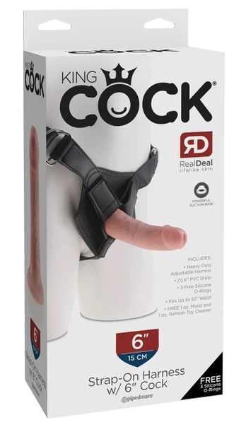 King Cock Strap-On 6 inch Strap-on dildo