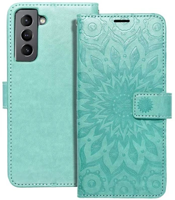Dėklas Oem MEZZO Book case for SAMSUNG S21 mandala žalias