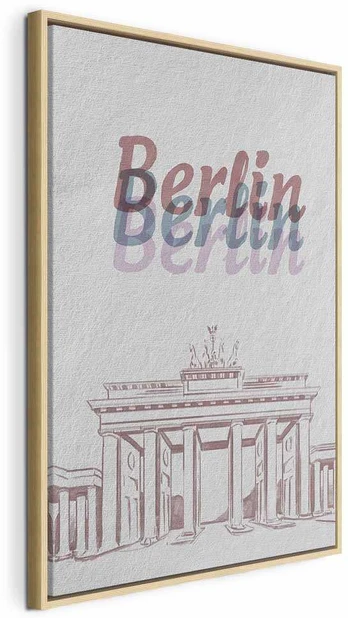 Artgeist Paveikslas - Berlin in Watercolours (1 Part) Vertical