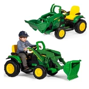 Vaikiškas elektrinis traktorius Peg Perego John Deere Ground Loader, žalia kaina