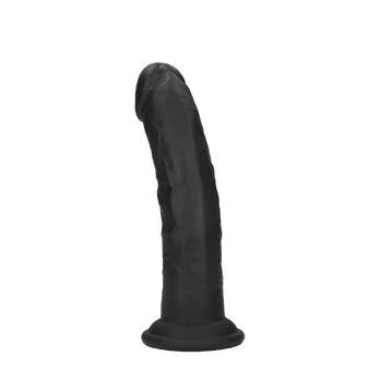 Dual Density Silicone Curved Model with Suction Cup 15.5 cm Black