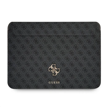 Dėklas Guess PU 4G Metal Logo Computer Sleeve 13" Pilkas