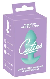 Cuties Vibrating Plugs Green Analinis kaištis kaina