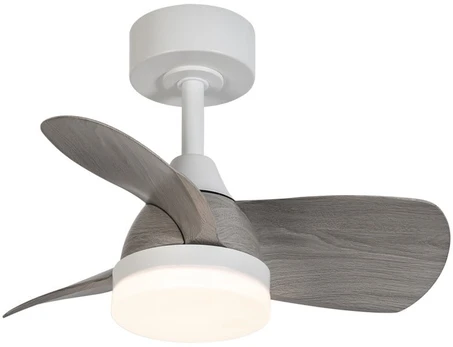 Lubinis ventiliatorius su lempa CristalRecord Bryan Mini CCT, 18 W, 1 vnt.
