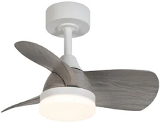 Lubinis ventiliatorius su lempa CristalRecord Bryan Mini CCT, 18 W, 1 vnt. kaina