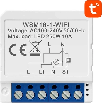 Išmanusis jungiklio modulis WiFi Avatto WSM16-W1 TUYA