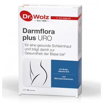 DR. WOLZ, Darmflora plus URO, 40 kapsulių