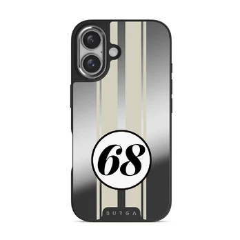Classic Racing - iPhone 16 Case, Elite Mirror Dark (MagSafe) / Silver