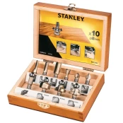 Grąžtas Stanley Frezų rinkinys TCT 10 PCE SET 8mm kaina
