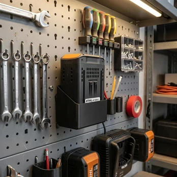 Garageprintslt STIHL AP akumuliatoriaus sieninis laikiklis