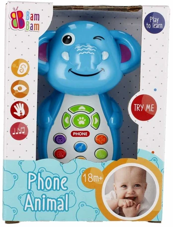 Bambam Muzikinis telefonas Elephant BAM BAM 481806