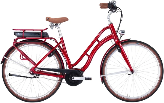 Dviratis 28' elektrinis Pegasus Tourina E7F wave BOSCH Sistema 400wh raudonas