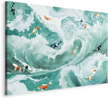 Artgeist Paveikslas - Fish and waves