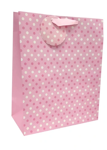 L dovanų maišelis Pink Spotted
