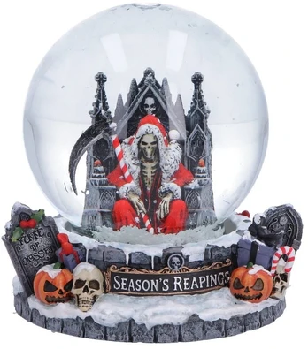 Nemesis Now Nemesis - Silent Nightmares - Seasons Reaping Snow Globe