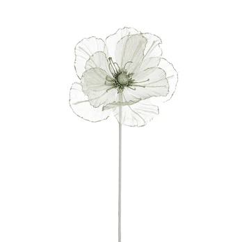Kalėdinė dekoracija FLOWER GLITTER, žalsvos sp., 45 cm