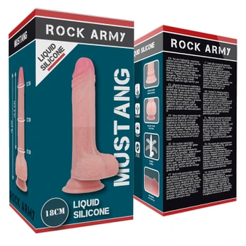 Dildo ROCKARMY DUAL DENSITY REALISTIC 18 cm