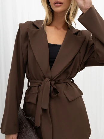 Italy Moda Marynarka-MI-MA-3566.70-ruda