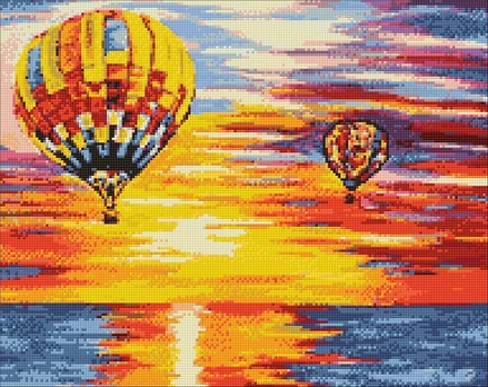 Deimantinis paveikslas Air Baloons WD113 48*38 cm