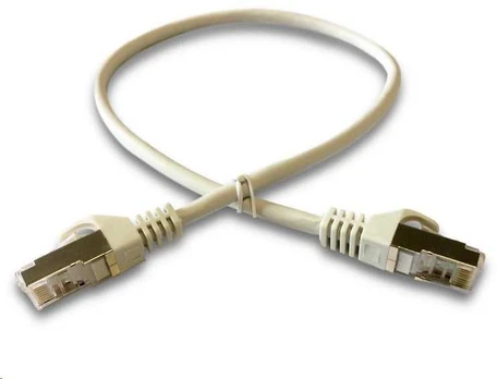 Ostatní DATACOM Patch cord S/FTP CAT6A 0,5m pilkas