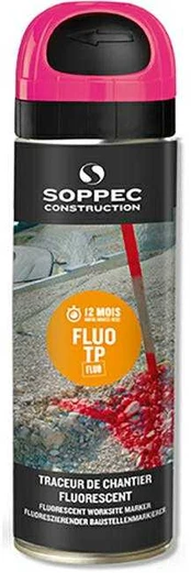Nivelsystemtopcon Žymėjimo dažai SOPPEC Fluo TP rožinė