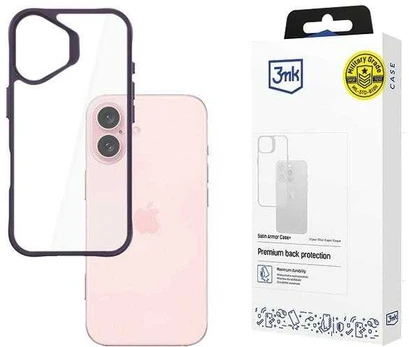 3MK SatinArmor+ Case iPhone 16 6.1" violetinė/violetinė Military Grade