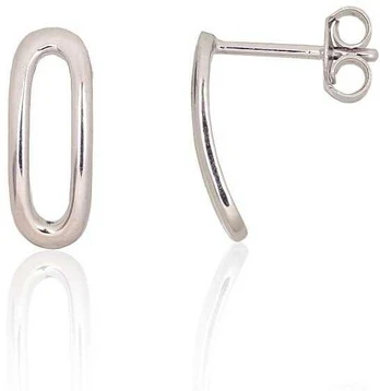 Sidabriniai auskarai –pusetai - 1.3 g. - 14 mm.
