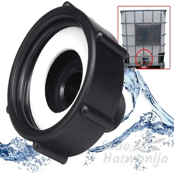Pajungimas prie IBC konteinerio/toninės talpos 60mm ir sriegis ¾”