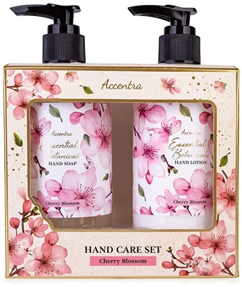 Accentra Cherry Blossom Essential Botanical Hand Care Pump Gift Set