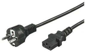 Goobay Power Cable CEE7/7 to C13. Blac