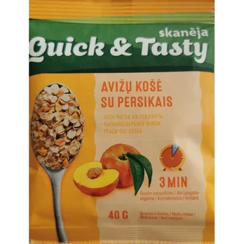 Avižų košė su persikais SKANĖJA, 40 g