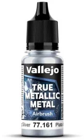 Wittmax True Metallic Airbrush Sterling Sidabrinis 18ml