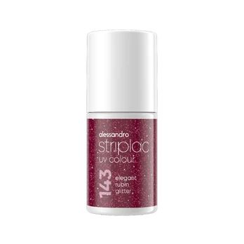 Alessandro STRIPLAC PEEL OR SOAK nagų lakas ELEGANT RUBIN 6,5 ml