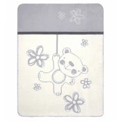 Blanket - TB0201 - TEDDY - size 75x100 - GREY kaina