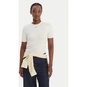 Tommy Jeans Megztinis Essential DW0DW19336 Écru Regular Fit